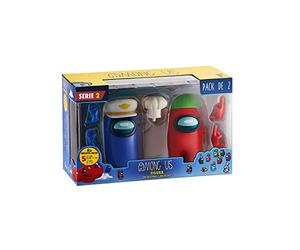 Bizak Among Us S2 Action Figure Pack di 2 - Blu Scuro + Rosso (64116215)