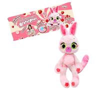 Bizak Bubble Pops, peluche magici che moltiplicano la sua dimensione x5, processo emozionante e odore di gomma, 12 diversi animali con aroma e zambelle Stem, coniglietto fragola, (64492004-4)
