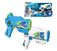 Hydro M.A.D. Mini Blaster Pack Doppio, Pistole ad acqua elettroniche in blu e bianco, portata fino a 5 m, giocattolo per giochi all'aperto, bambini e ragazze +8 anni, Bizak (62001154)