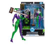 Bizak McFarlane Toys DC Multiverse Harley Quinn Edition Gold Action Figure 18 cm, figura da collezione di Batman DC con scheda Personaggio da collezione unica, a partire da 12 anni, (64387237)