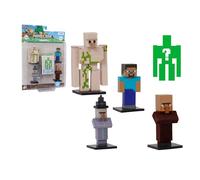 Bizak Minecraft Toppez Edizione Speciale Confezione da 5 Figure Stdo.4, Bambole da 5 cm con 1 Figura a Sorpresa, Prodotto Ufficiale 16 Modelli da Collezionare, per Fan e Bambini Da 8 anni (64110033-4)