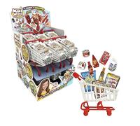 Bizak Mini World Carrello della spesa, set da collezione con mini prodotti da supermercato, include 10 accessori a sorpresa e adesivi, oltre 200 modelli da collezionare, dai 6 anni (64504005)
