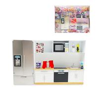 Bizak Mini World Playset Cucina con 5 Palline, Set da Cucina in Miniatura con Elettrodomestici e Accessori Dettagliati, Ragazzi e Ragazze +6 Anni (64502007)