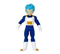 Bizak Monsterflex Dragon Ball Super Saiyan Blue Vegeta - Bambola super estensibile ed elastica, 25 cm, 12 da collezionare, per adulti fan collezionisti e bambini dai 6 anni (64390230)