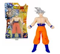 Bizak Monsterflex Goku Ultra Instinc Dragon Ball, bambola super estensibile ed elastica, 25 cm, 12 pezzi, per collezionisti adulti e bambini dai 4 anni (64390230)