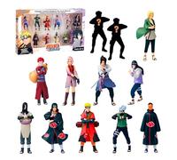 Bizak Naruto - Confezione da 12 figure in scatola Deluxe, 7 cm, include 2 figure nascoste in edizione speciale, +6 anni, (64111280-2)