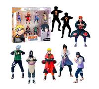 Bizak Naruto - Confezione da 8 figure in scatola Deluxe, 7 cm, include 2 figure nascoste in edizione speciale, +6 anni, (64111270-2)