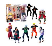 Bizak Naruto - Confezione da 8 figure in scatola Deluxe, 7 cm, include 2 figure nascoste in edizione speciale, +6 anni, (64111270-1)