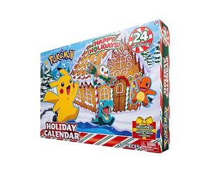 Bizak Pokemon 63223066 - Calendario dell'Avvento speciale con 16 figure e 8 accessori per decorare e montare