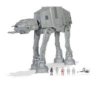 Bizak Star Wars 62610170 Micro Galaxy Squadron AT-AT - Veicolo da assalto, 25 cm con accessori e 5 figure