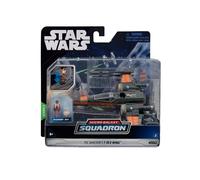 Bizak Star Wars Micro Galaxy Squadron PoE Dameron T-70 X-Wing 62610040 - Veicolo 12 cm con due figure PoE Dameron e BB8