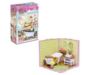 Bizak Suite Spaces Progetta il tuo bagno, Set fai da te modulare personalizzabile con mobili e accessori, include 20 accessori e carte decorative, per ragazze dai 6 anni (64554116)