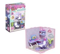 Bizak Suite Spaces Progetta la tua sala da gioco, Set fai da te modulare personalizzabile con mobili e accessori, include 20 accessori e carte decorative, per ragazze dai 6 anni (64554118)