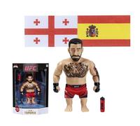 Bizak UFC Leggende Figura Articolata di Ilia Topuria 11,5 cm con accessori, collezione ufficiale MMA, +8 anni, (64119016-02)