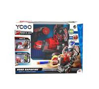 Bizak YCOO Rapidfire, Robot con Luci LED sul Viso e Effetti Sonori, 2 Modi di Gioco, Diretto e Autonomo Sparare Freccette Dal Mando, Funziona a Batterie, (62008528)