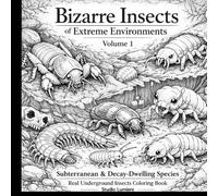Bizarre Insects of Extreme Environments - Vol.1: Subterranean & Decay-Dwelling Real Insects Coloring Book 70 Real Underground and Decomposer Species | Advanced Entomology Line Art