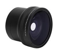 bizofft Obiettivo fisheye da 58 mm 0,25x, Lega di Alluminio Nera Rimovibile Obiettivo fisheye Super Macro da 58 mm 0,25x a Bassa dispersione per Fotocamera DSLR SLR per riprese Macro
