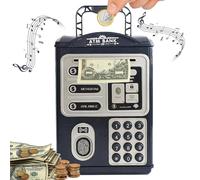 BIZOI Salvadanaio Elettronico, Mini Salvadanaio a Forma di Bancomat, ATM Savings Bank, salvadanaio Digitale con Password, per Ragazzi, Ragazze, Compleanni, Natale, Festa dei Bambini, Capodanno