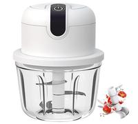 BIZOI Tritatutto Elettrico per Cipolla, Tritatutto Elettrico da Cucina da 350 ml, Mini Tritatutto elettrico per Cipolle, Affettatrice Elettrica per Cipolla per Carne, Aglio, Frutta