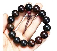 BIZTTLOG Bracciale Rosario in Legno Naturale - 108 grani for Meditazione, Yoga e Protezione Spirituale, Rosario in Legno Fatto a Mano(15mm*15 c1)