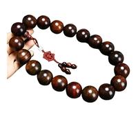BIZTTLOG Bracciale Rosario in Legno Naturale - 108 grani for Meditazione, Yoga e Protezione Spirituale, Rosario in Legno Fatto a Mano(30mm*19a1)