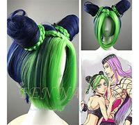 Bizzarra avventura di JoJo Wig Wig Wig Jolyne Cujoh Kujo Green Buns Braids Jojo No Kimyou na Bouken