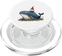 Bizzarro gnomo equitazione balena acquerello arte PopSockets PopGrip per MagSafe