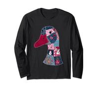 Bizzarro Patchwork Duck Christmas Cheer Maglia a Manica