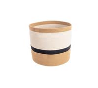 Bizzotto Abode, cesta naturale-bianca l ø38x34h cm Abode, cesta naturale-bianca l Ø38x34h cm