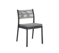 Bizzotto Alvin, sedia con cuscino antracite/grigio chiaro Alvin, sedia con cuscino antracite/grigio chiaro