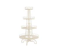 Bizzotto Alzata 4 piani merek tonda bianco h190 cm Alzata 4 piani merek tonda bianco h190 cm