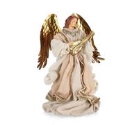 Bizzotto Angelo di Natale Majestic Stand H 36 Cm Rosa