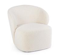 Bizzotto Babila Naturale Poltrona Bouclé Legno Pino