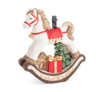 Bizzotto Base Albero di Natale Chaim Cavallino Dondolo H 63,2 Cm Multicolor