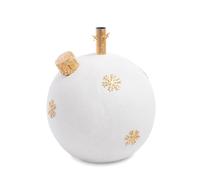 Bizzotto Base Albero di Natale Zadok Sfera H 47 Cm D 41 Cm Bianco