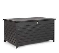 BIZZOTTO Baule Atlantic S Antracite con Ruote Esterno Giardino ARREDO Cuscini