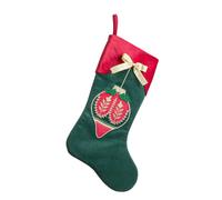 BIZZOTTO Calza Natalizia Festive Rosso Verde 45x28cm