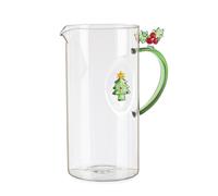 Bizzotto Caraffa Lavish con Albero di Natale H 20 Cm D 10 Cm Vetro con Scatola Regalo