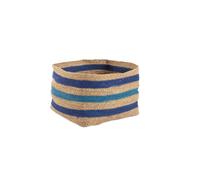 Bizzotto Cesta ylenia quadrato alto, taglia m, naturale-blu Cesta Ylenia quadrato alto, taglia m, naturale-blu