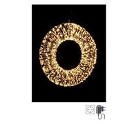 Bizzotto Christmas decor Corona luce fissa (7x50cm) (1pz) 1140 luci - MICROLED