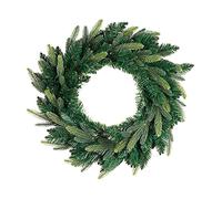 BIZZOTTO Corona di Natale con Rami di Pino Verde, Ghirlanda Natalizia Ornamenti Porta di Casa, Falcade 60 cm