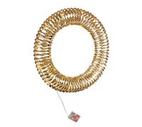 Bizzotto Corona di Natale Kinsey 40 MicroLed D 50 Cm H 9 Cm Classic Oro