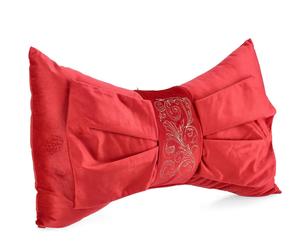 Bizzotto Cuscino Festive Fiocco di Natale 46 x 32 Cm Rosso
