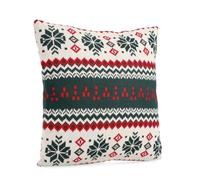 Bizzotto Cuscino Natalizio Verde e Bianco Sibylla 45x45 cm