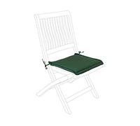 Bizzotto Cuscino per Sedia da Giardino, Tessuto da Esterno Idrorepellente Sfoderabile, 42 x 42 cm Poly (Verde)