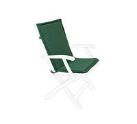 Bizzotto Cuscino per Sedia Sdraio da Giardino Sfoderabile, Tessuto per Esterno Schienale Medio Poly, 45 x 94 cm Verde