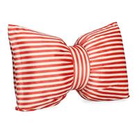 Bizzotto Decorazione di Natale Cuscino Athel Fiocco 60 x 40 Cm Righe Rosse