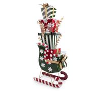 Bizzotto Decoro Natale Slitta Astra con Regali H 153 Cm Rosso