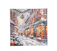 Bizzotto Dipinto Silent Night 6007 di Natale 60 x 60 Cm Multicolor
