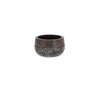 BIZZOTTO DUYEN PORTA VASO TONDO BASSO RUSTY 29X17H CM